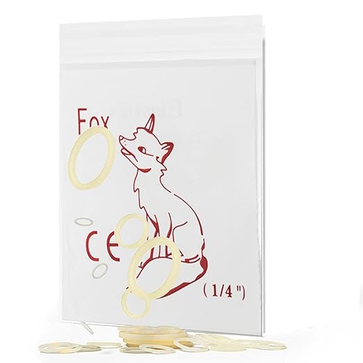 LA MIERE 1000 Pack, Amber Latex Orthodontic Elastics, Dental Bands Intraoral Elastic Bands