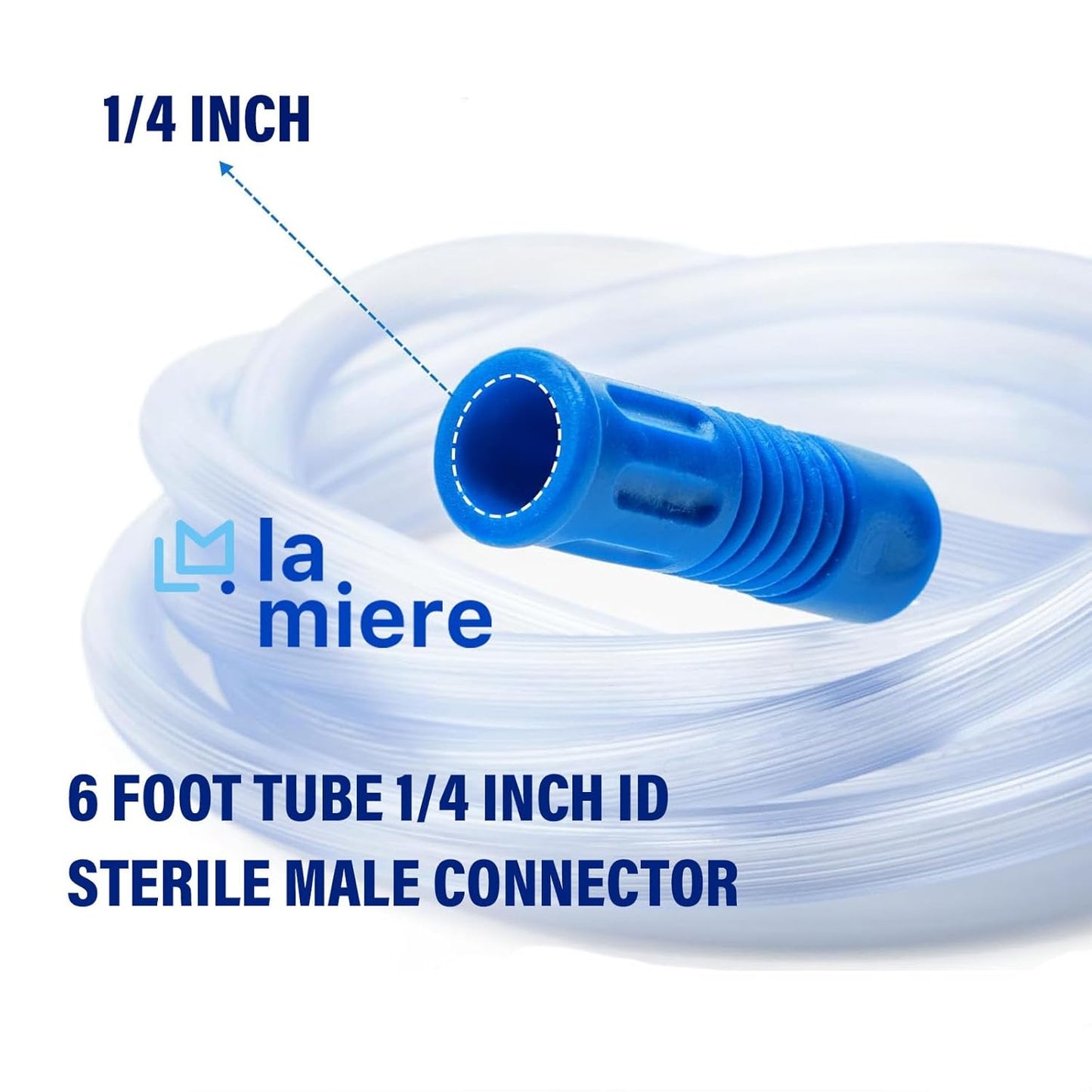 Suction Connection Tube, Surgical Aspiration Tube (F28)+ Yankauers Tips 6' X 1/4” ID, 1PC