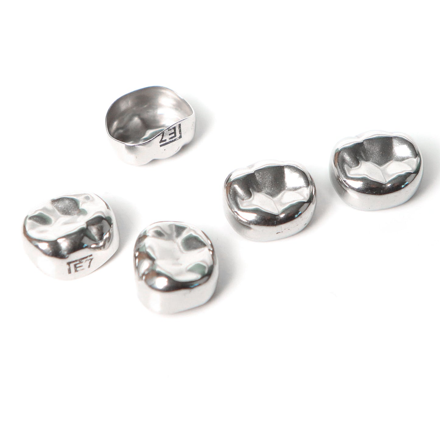 Dental Kids Crown Primary Molar Pedo Crowns Stainless Steel 48 Sizes
