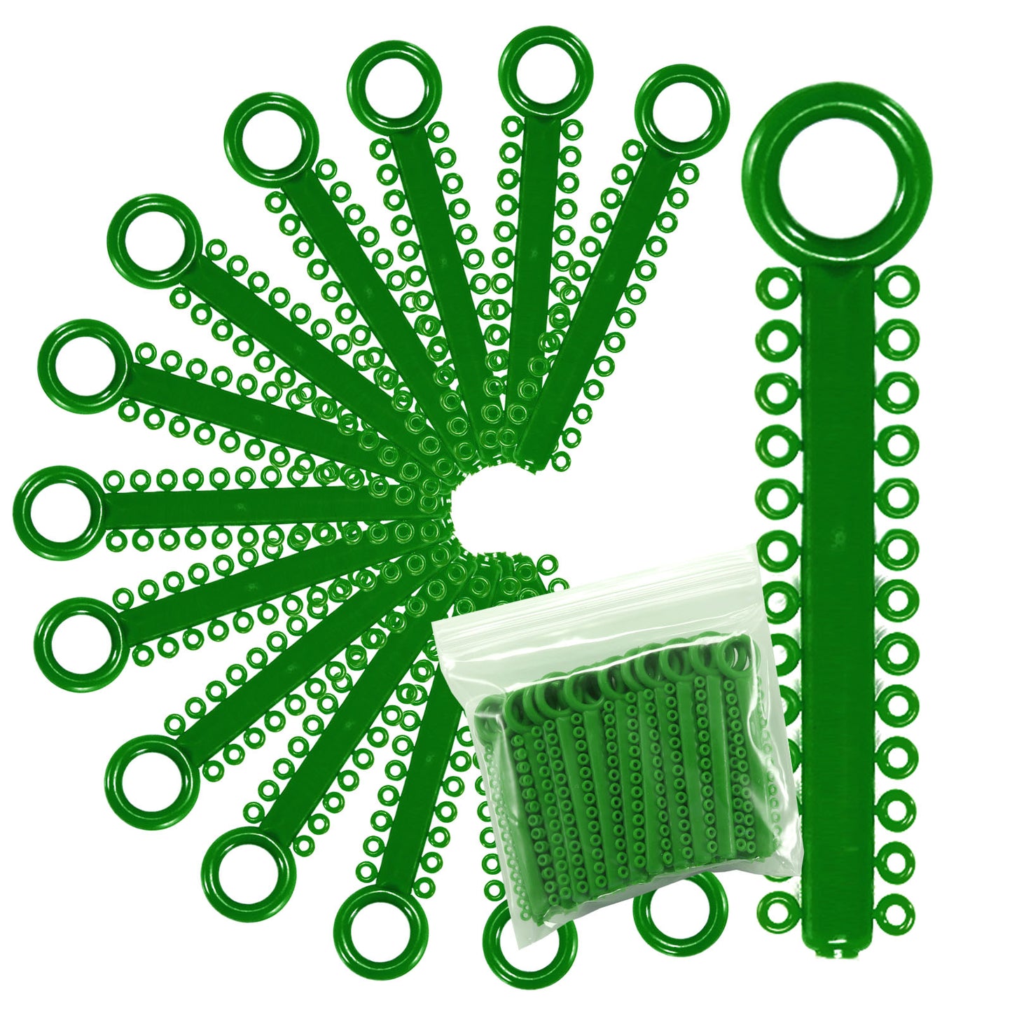 Power Sticks Ligature Ties Orthodontic Ligature O-Ties, Elastic Ligature Bands, Elastic ties O-Rings Elastic Bands for Braces 26 ties on each stick