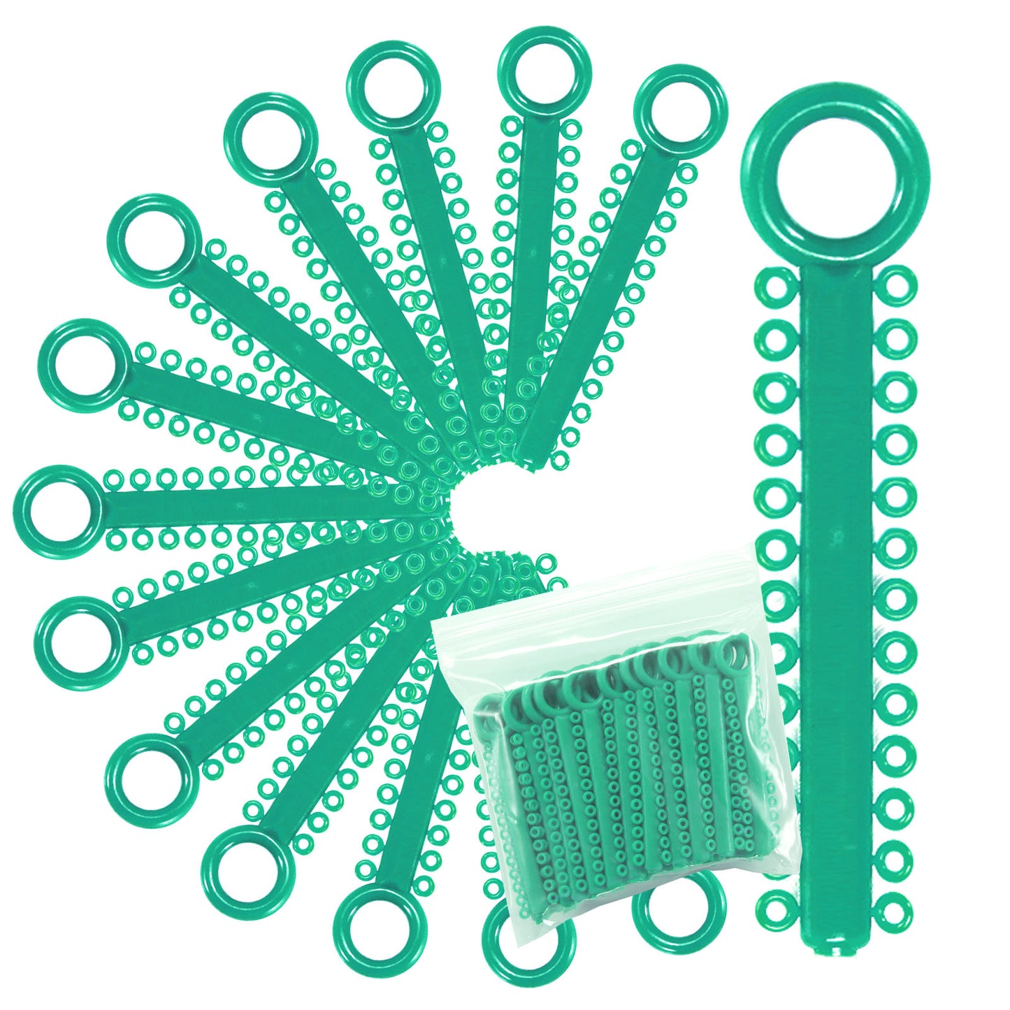 Power Sticks Ligature Ties Orthodontic Ligature O-Ties, Elastic Ligature Bands, Elastic ties O-Rings Elastic Bands for Braces 26 ties on each stick