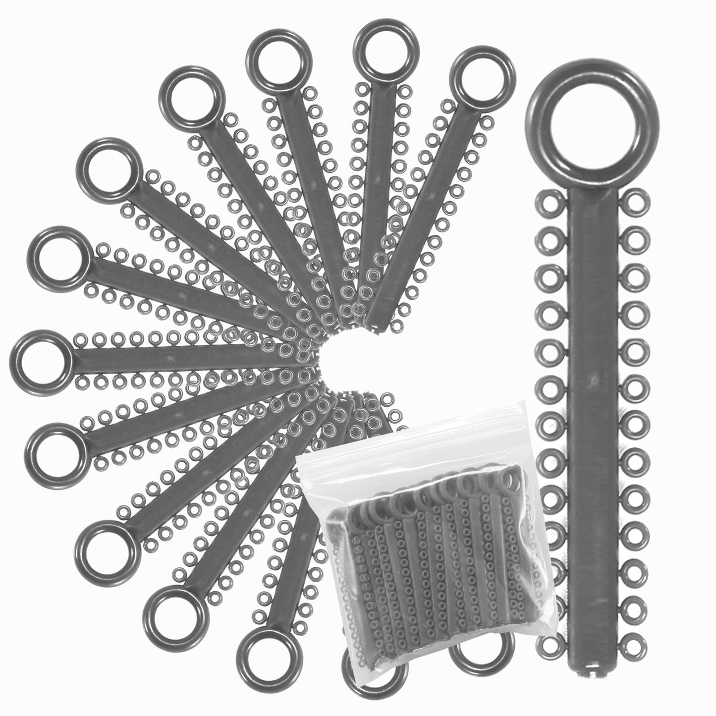 Power Sticks Ligature Ties Orthodontic Ligature O-Ties, Elastic Ligature Bands, Elastic ties O-Rings Elastic Bands for Braces 26 ties on each stick