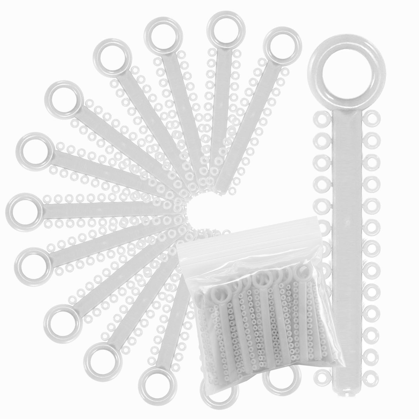 Power Sticks Ligature Ties Orthodontic Ligature O-Ties, Elastic Ligature Bands, Elastic ties O-Rings Elastic Bands for Braces 26 ties on each stick
