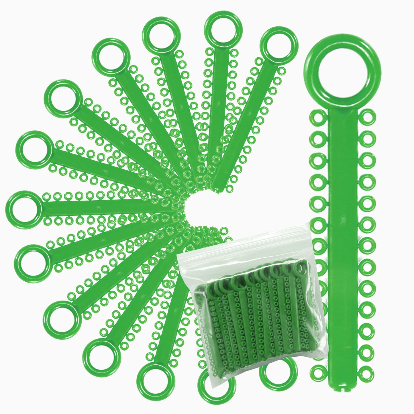 Power Sticks Ligature Ties Orthodontic Ligature O-Ties, Elastic Ligature Bands, Elastic ties O-Rings Elastic Bands for Braces 26 ties on each stick