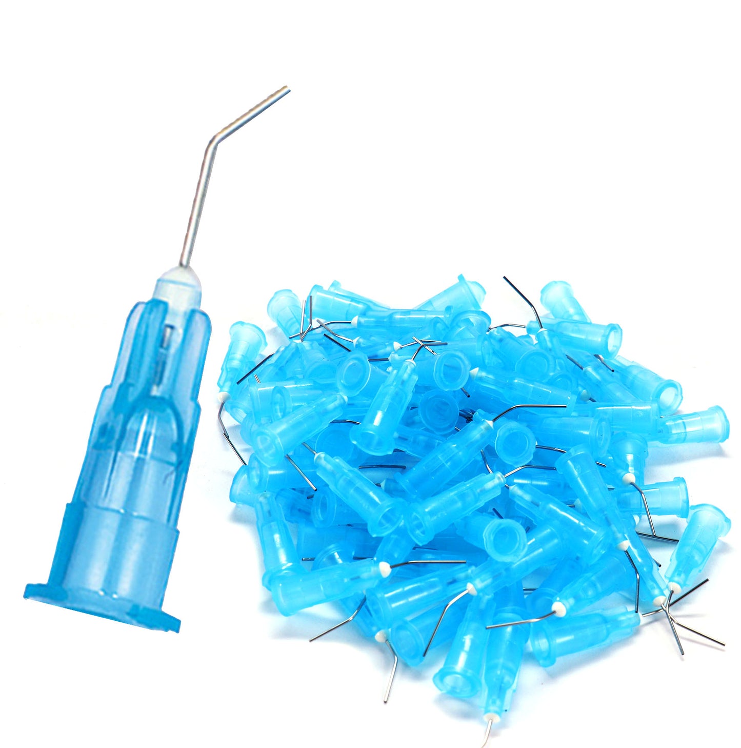 200Pkg. Pre-Bent applicator Tips Etchants Dental PreBent Flow Dispensing Needle Etchants Tips for Oil or Glue Applicator