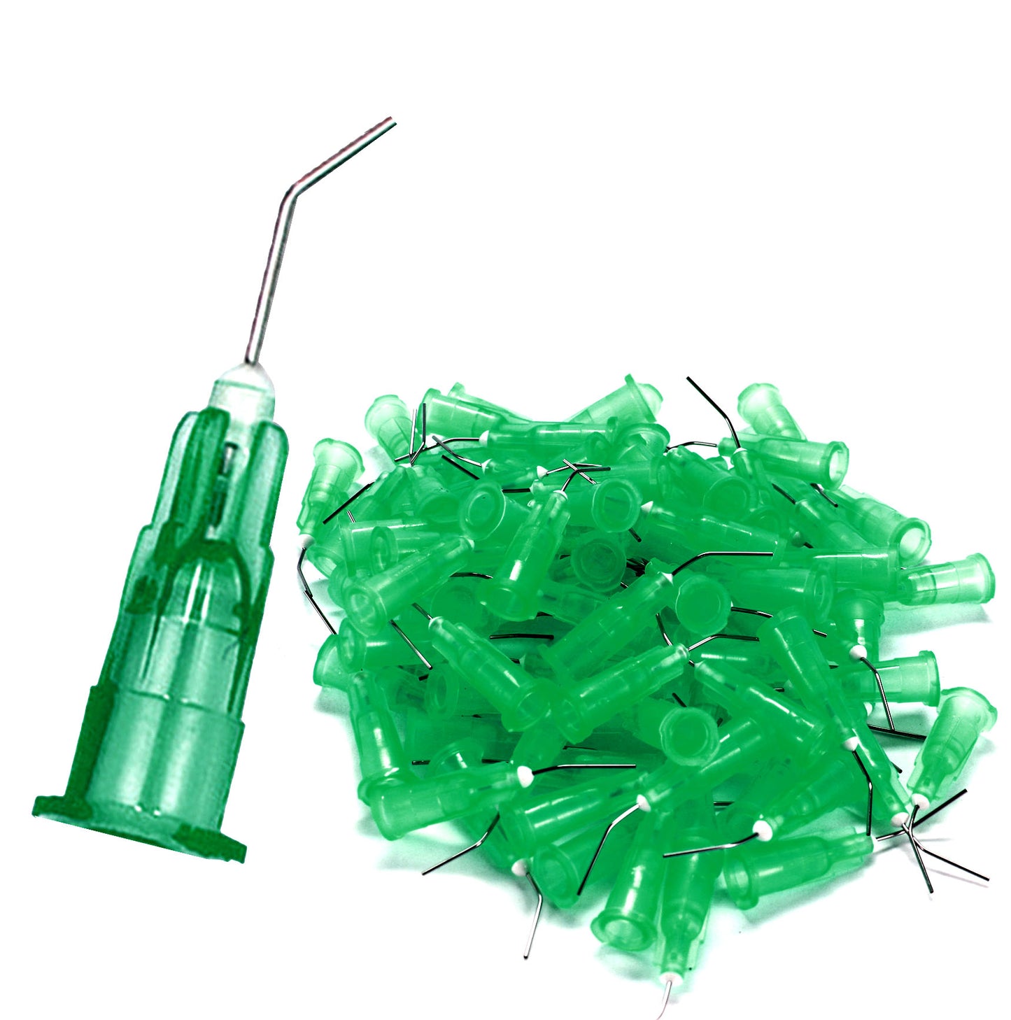 200Pkg. Pre-Bent applicator Tips Etchants Dental PreBent Flow Dispensing Needle Etchants Tips for Oil or Glue Applicator