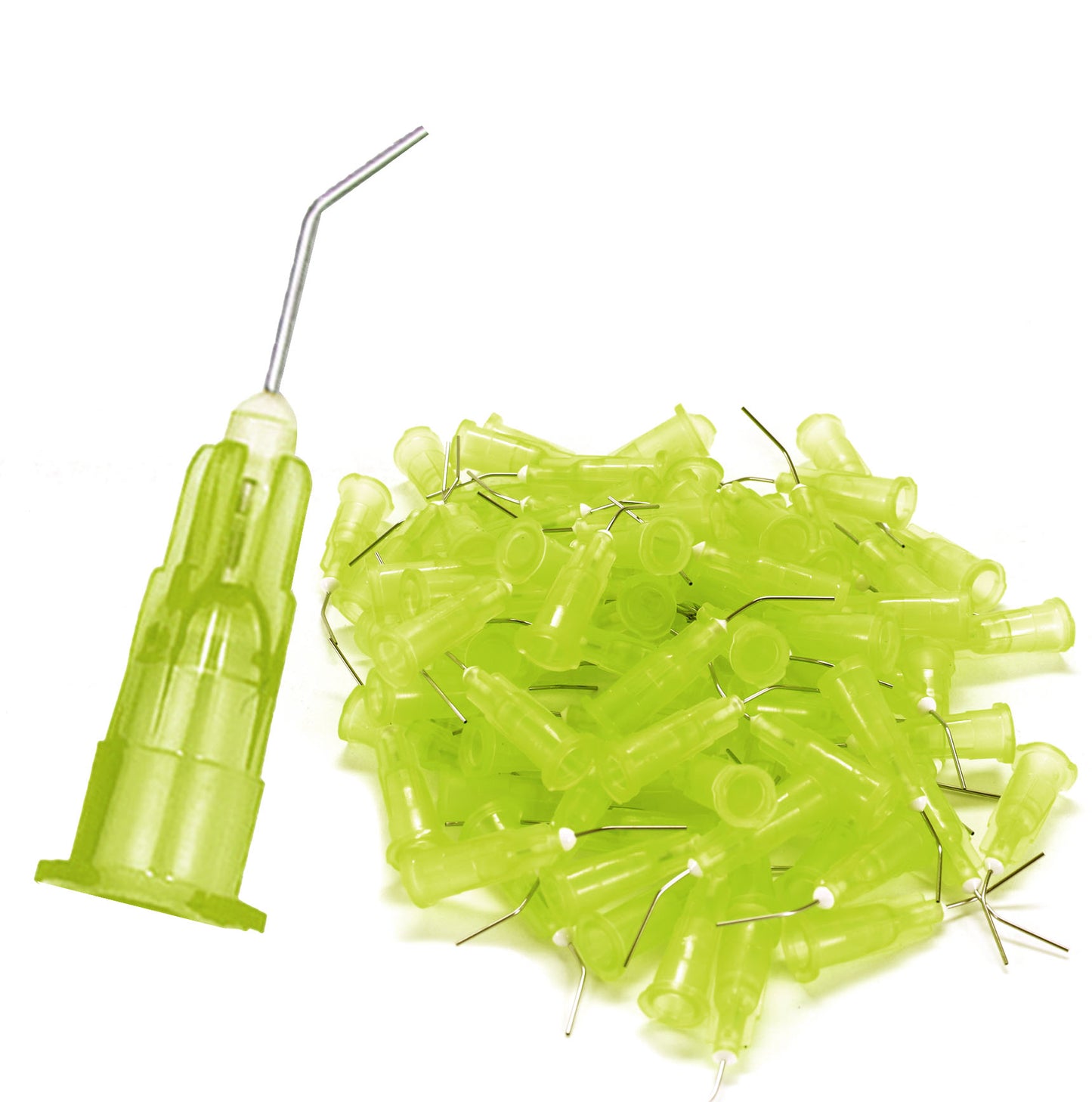 200Pkg. Pre-Bent applicator Tips Etchants Dental PreBent Flow Dispensing Needle Etchants Tips for Oil or Glue Applicator