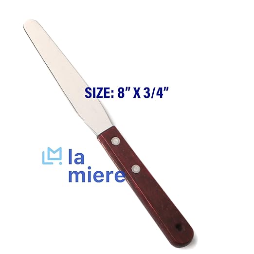 LA MIERE Dental Lab 8" Spatula Plaster Alginate Mixing Stainless Steel End Instrument, Mixer Metal Plaster Spatula
