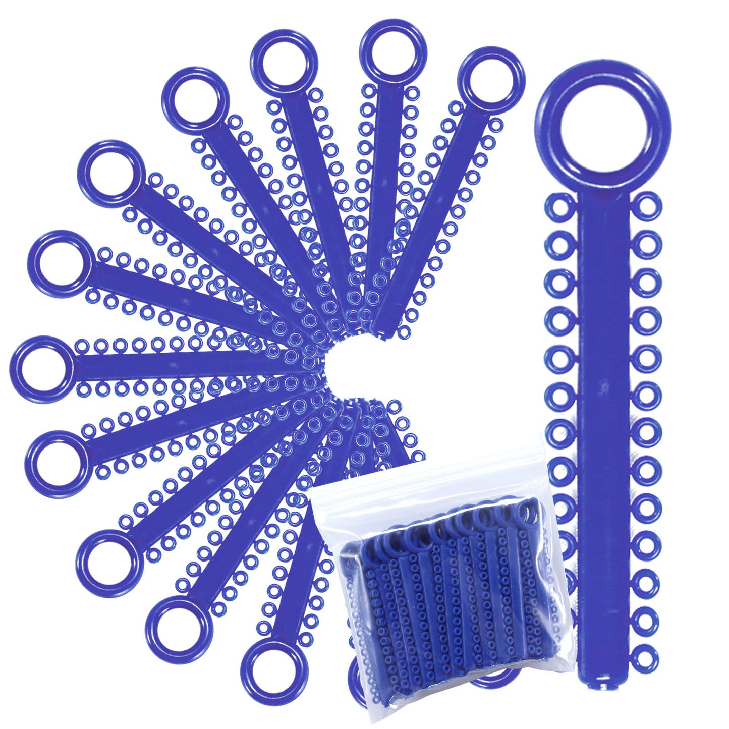 Power Sticks Ligature Ties Orthodontic Ligature O-Ties, Elastic Ligature Bands, Elastic ties O-Rings Elastic Bands for Braces 26 ties on each stick