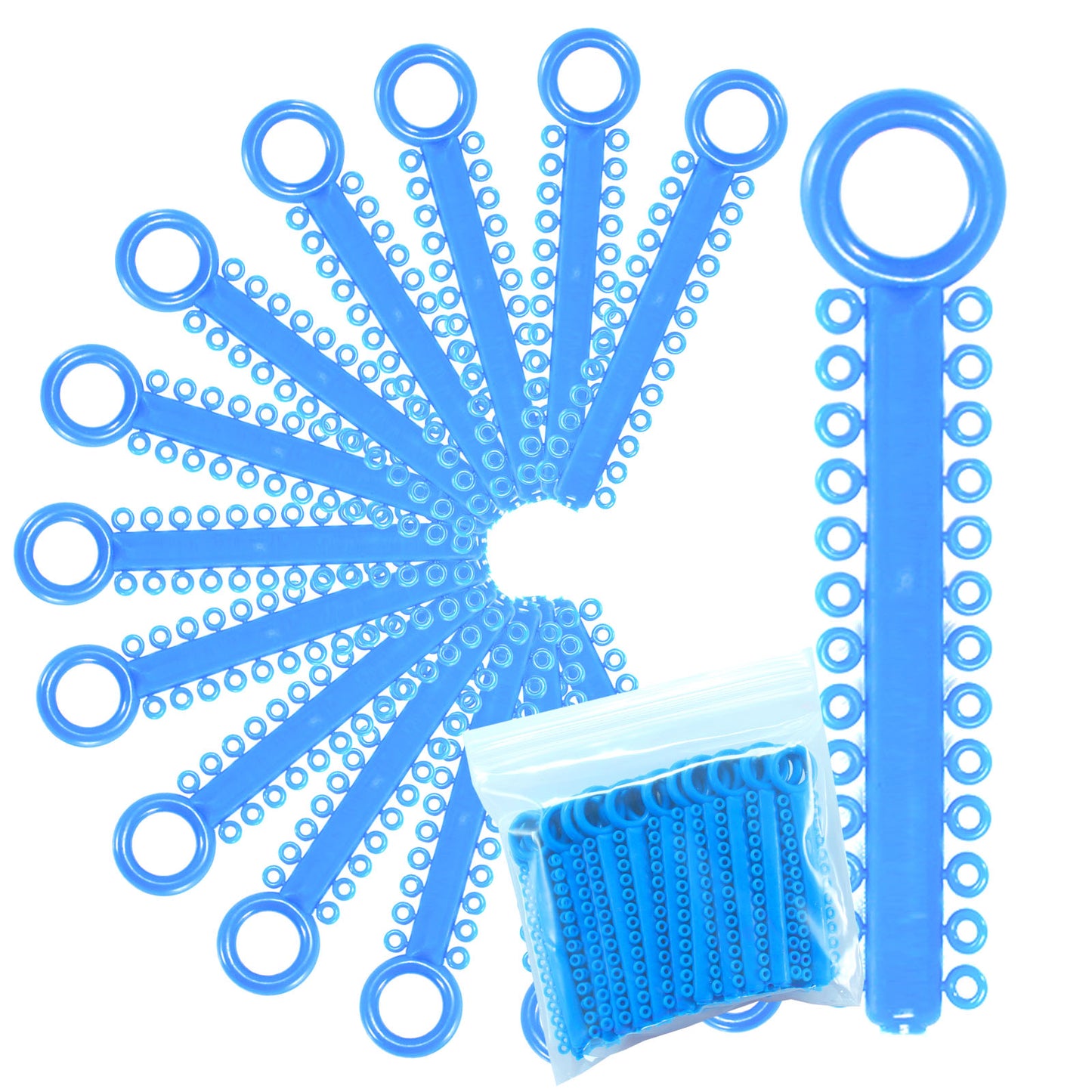 Power Sticks Ligature Ties Orthodontic Ligature O-Ties, Elastic Ligature Bands, Elastic ties O-Rings Elastic Bands for Braces 26 ties on each stick