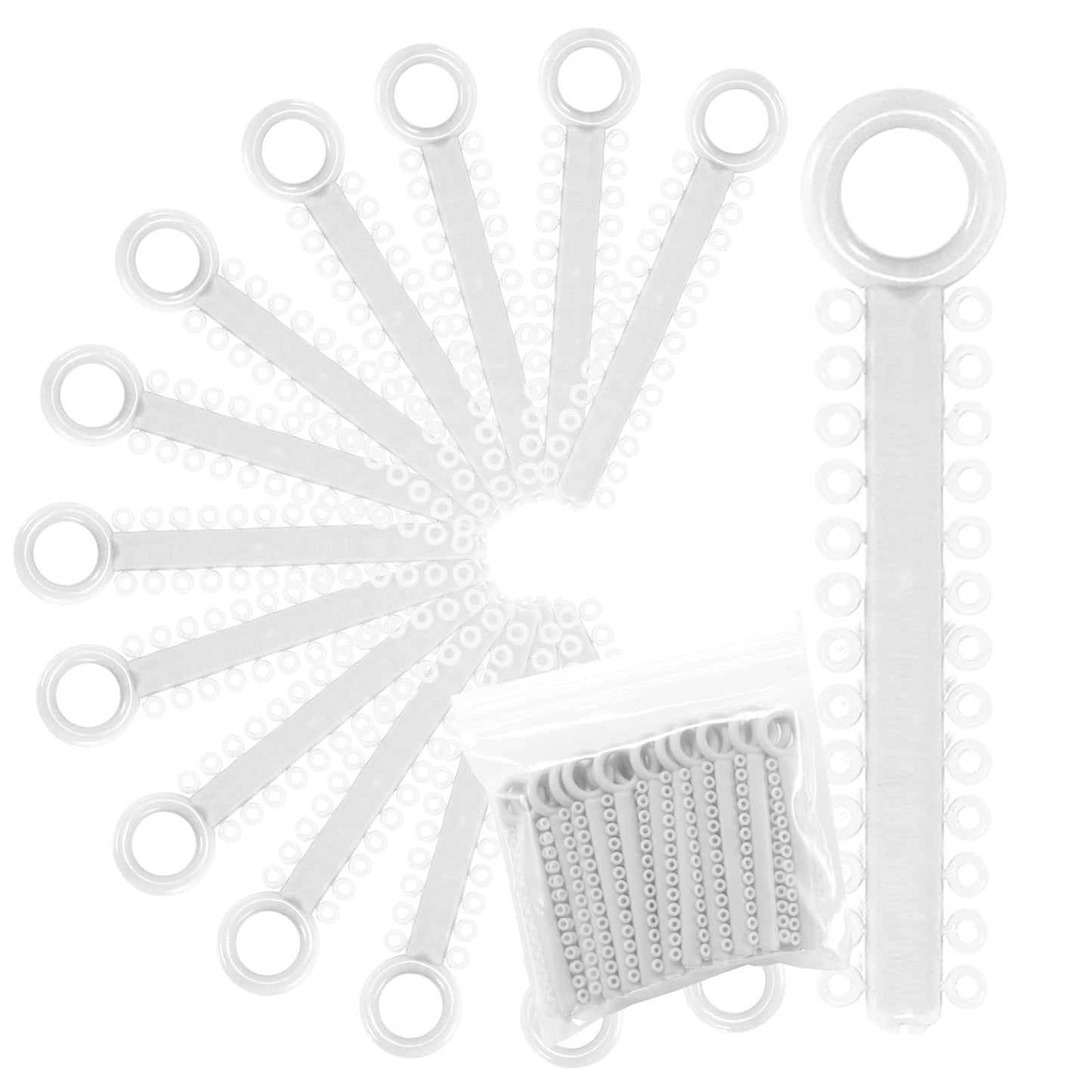 Power Sticks Ligature Ties Orthodontic Ligature O-Ties, Elastic Ligature Bands, Elastic ties O-Rings Elastic Bands for Braces 26 ties on each stick